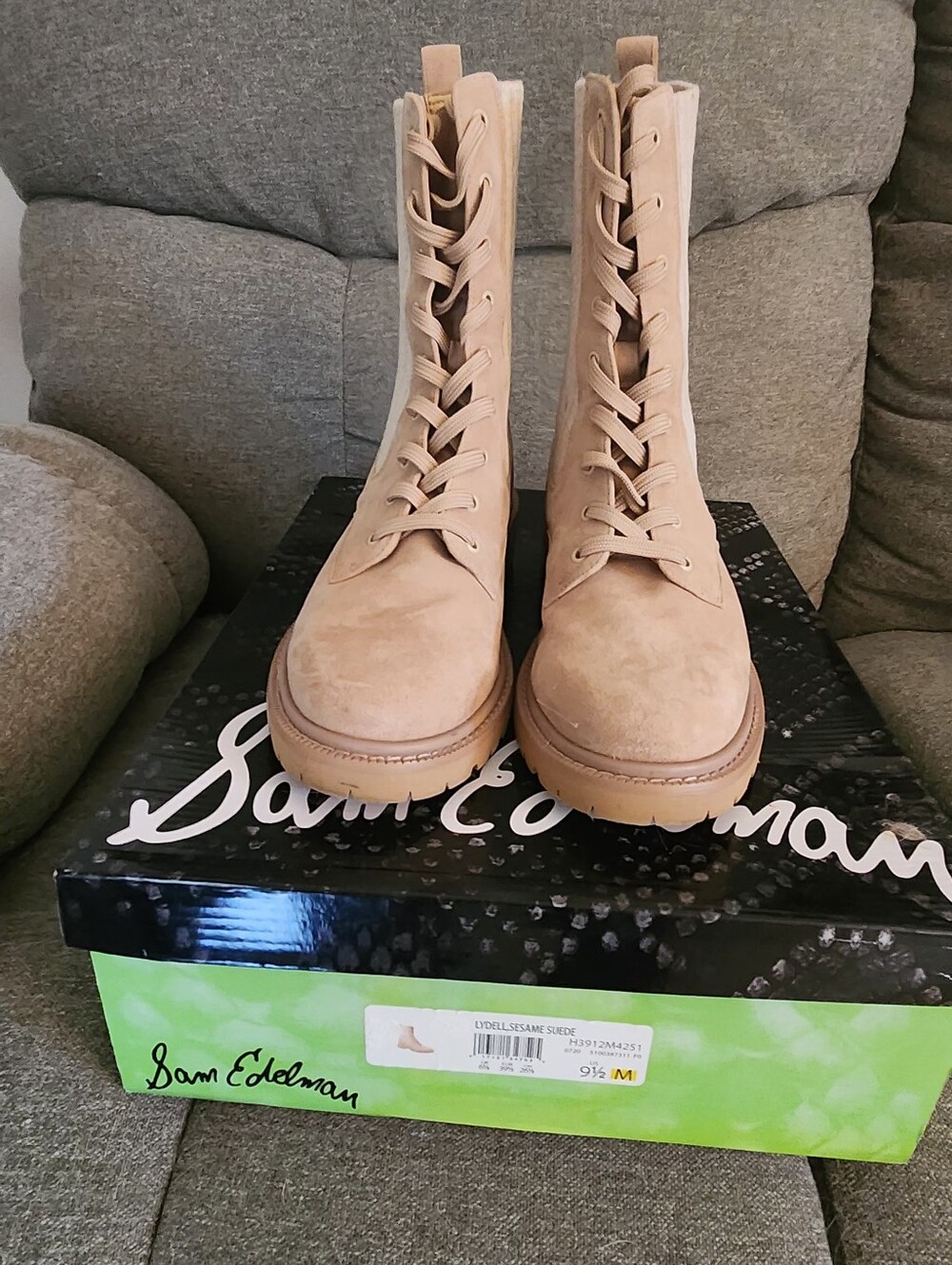 Sam Edelman Lydell High-Ankle Combat Boots 9.5